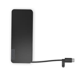 Lenovo 4X11N40212 stacja dokująca Przewodowa USB 3.2 Gen 1 (3.1 Gen 1) Type-C Czarny