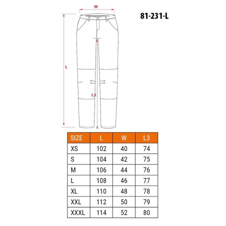 NEO tools spodnie ochronne 81-231-L