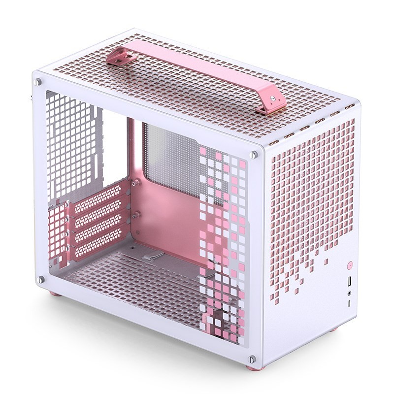 Obudowa JONSPLUS MATX Handle Case Z20 - biało-różowa Obudowa JONSPLUS MATX Handle Case Z20 - biało-różowa
