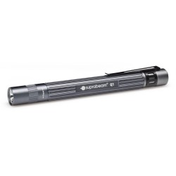 Latarka monochromatyczna LED Suprabeam Q1 zasilana na baterie szara 14.2 cm
