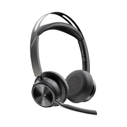 POLY Zestaw słuchawkowy Voyager Focus 2 z certyfikatem Microsoft Teams USB-C-C + przejściówka USB-C/A