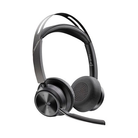 POLY Zestaw słuchawkowy Voyager Focus 2 z certyfikatem Microsoft Teams USB-C-C + przejściówka USB-C/A