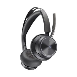 POLY Zestaw słuchawkowy Voyager Focus 2 z certyfikatem Microsoft Teams USB-C-C + przejściówka USB-C/A