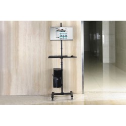 DIGITUS STOJAK - MOBILNA STACJA ROBOCZA 1XLCD MAX.32" MAX.8KG + KLAWIATURA + PC MAX.10KG, UCHYL.-OBROT. DA-90374