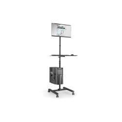 DIGITUS STOJAK - MOBILNA STACJA ROBOCZA 1XLCD MAX.32" MAX.8KG + KLAWIATURA + PC MAX.10KG, UCHYL.-OBROT. DA-90374