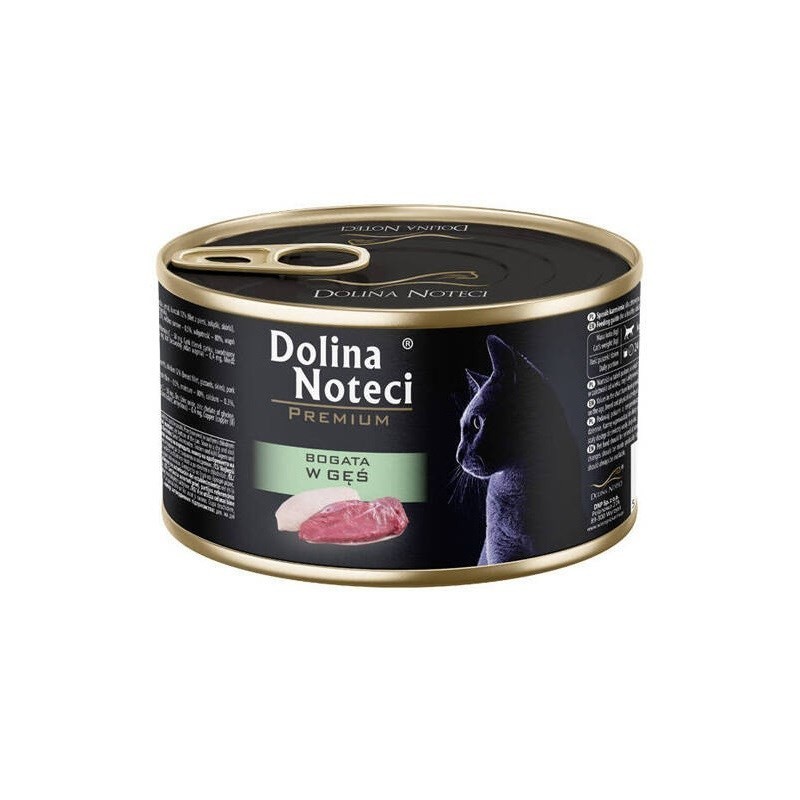 DOLINA NOTECI BOGATA w gęś karma dla kota 185g DOLINA NOTECI BOGATA w gęś karma dla kota 185g
