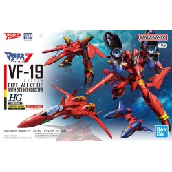 HG 1/100 MACROSS VF-19 CUSTOM FIRE VALKYRIE WITH SOUND BOOSTER
