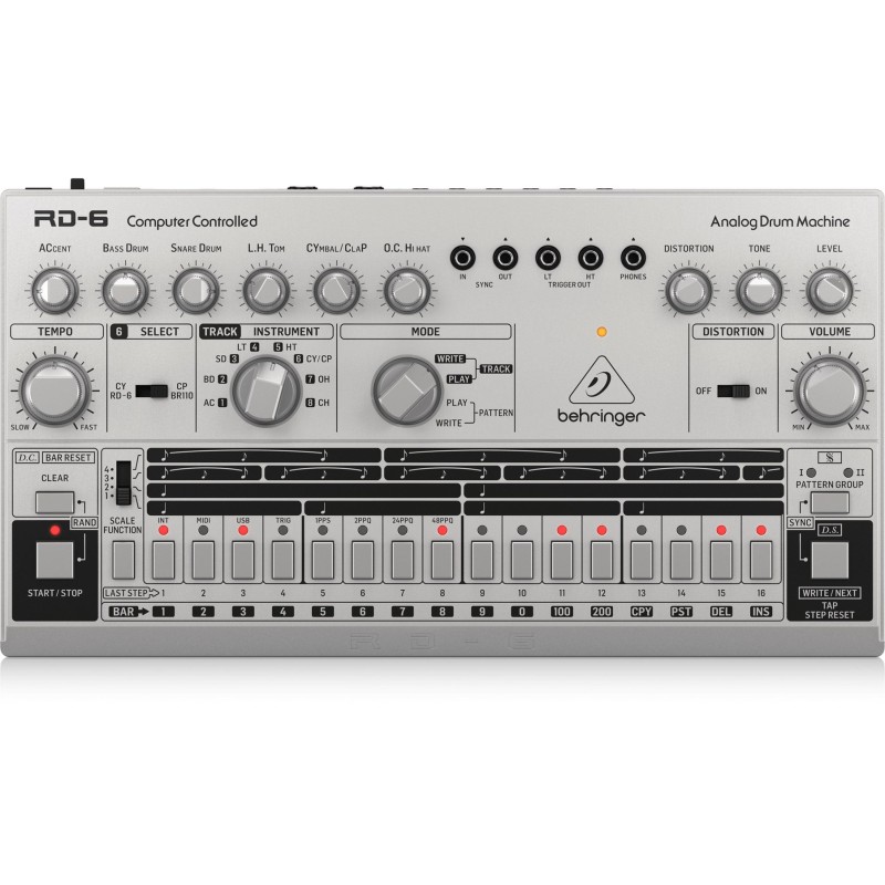Behringer RD-6-SR Maszyna perkusyjna - srebrny Behringer RD-6-SR Maszyna perkusyjna - srebrny