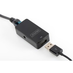 Przedłużacz USB 2.0 HighSpeed po skrętce Cat.5e/6 UTP do 50m