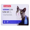 BEAPHAR VERMIcon Line-on Cat - krople przeciw pasożytom dla kota - 3x 1ml