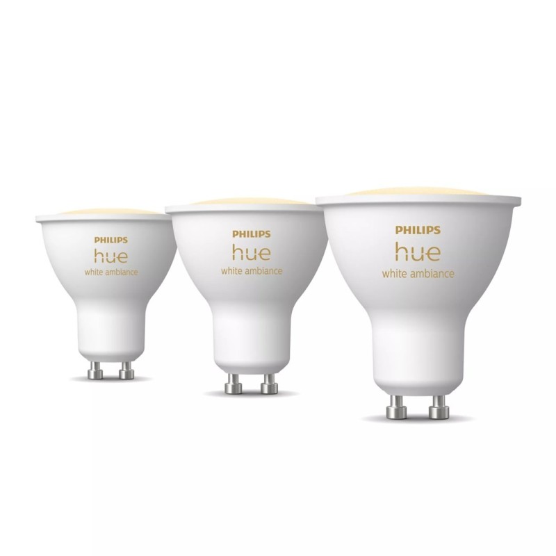 Philips Hue White ambiance Inteligentny reflektor punktowy GU10 (3 szt.) Philips Hue White ambiance Inteligentny reflektor punktowy GU10 (3 szt.)