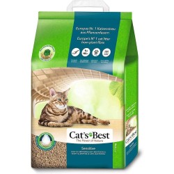 Cat's Best Sensitive - żwirek drewniany dla kota - 20 l