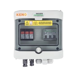 Rozdzielnica przyłączeniowaDC+ AC KENO z ogranicznikiem przepięć 1000V typu 1+2, 1x łańcuch PV, 1x MPPT // 20A 3-F