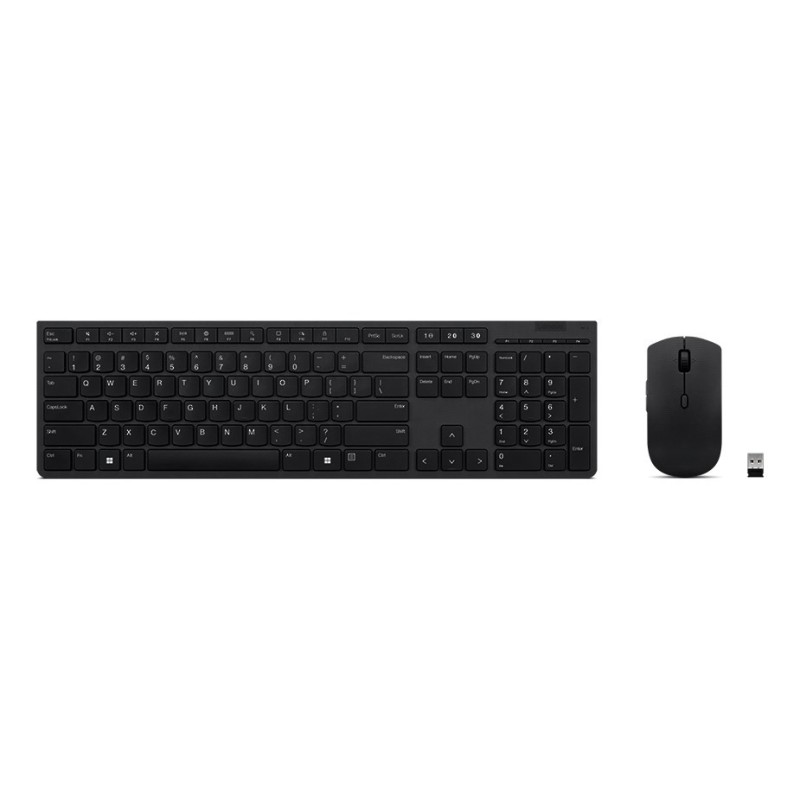 Lenovo 4X31K03968 klawiatura Dołączona myszka Biuro RF Wireless + Bluetooth US English Szary Lenovo 4X31K03968 klawiatura Dołączona myszka Biuro RF Wireless + Bluetooth US English Szary