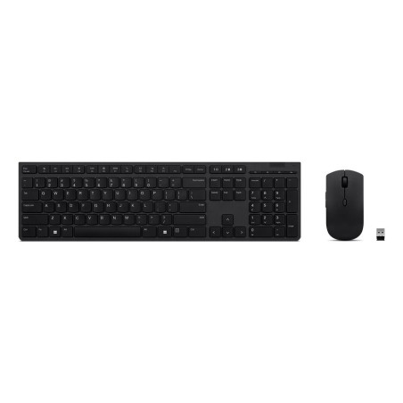 Lenovo 4X31K03968 klawiatura Dołączona myszka Biuro RF Wireless + Bluetooth US English Szary