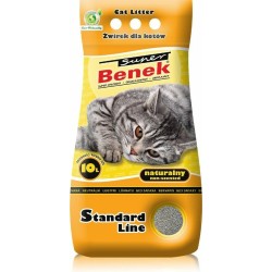 CERTECH Super Benek Standard Naturalny - żwirek dla kota zbrylający 10 l