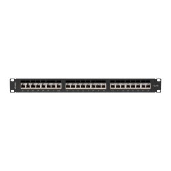 LANBERG PATCH PANEL 24 PORT 1U 19" KAT.6A FTP CZARNY PPSA-1024-B