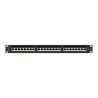 LANBERG PATCH PANEL 24 PORT 1U 19" KAT.6A FTP CZARNY PPSA-1024-B