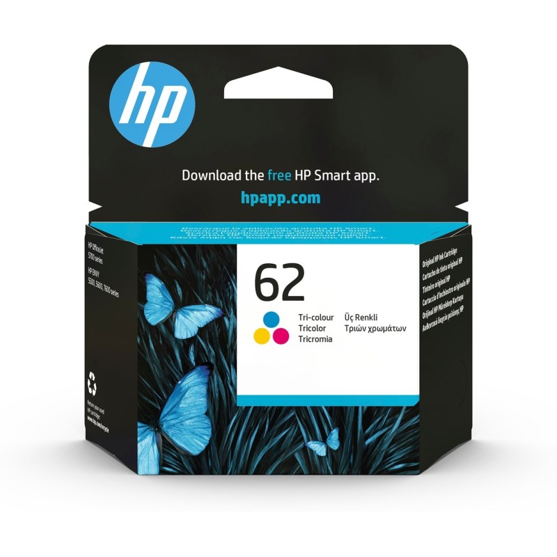 HP 62 oryginalny wkład atramentowy trójkolorowy HP 62 oryginalny wkład atramentowy trójkolorowy