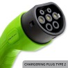 Qoltec Mobilna ładowarka do samochodu elektrycznego EV z regulacją 2w1 Typ2 | 7kW | CEE 3 PIN | 230V | LCD | Przenośna | Wallbox