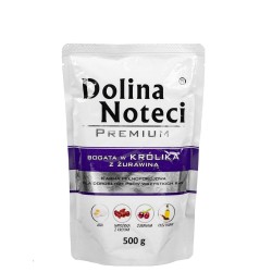 DOLINA NOTECI Premium bogata w królika z żurawiną - mokra karma dla psa - 500g
