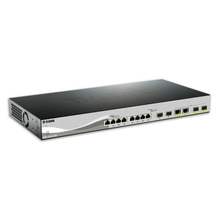 D-Link DXS-1210-12TC/E łącza sieciowe Zarządzany L2 10G Ethernet (100/1000/10000) 1U Czarny, Srebrny