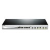 D-Link DXS-1210-12TC/E łącza sieciowe Zarządzany L2 10G Ethernet (100/1000/10000) 1U Czarny, Srebrny