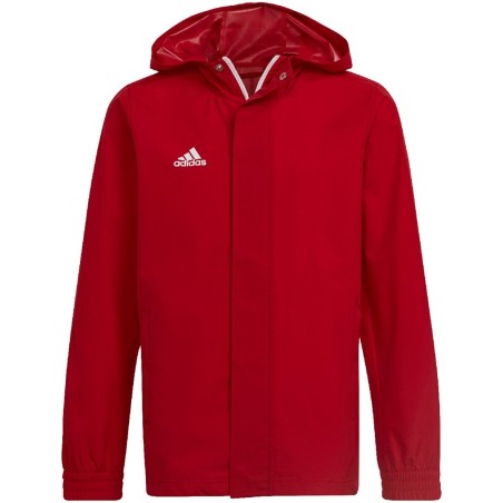 Kurtka dla dzieci adidas Entrada 22 All-Weather czerwona IK4013 176cm