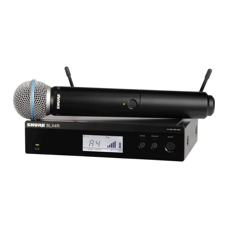 Shure BLX24RE/B58-H8E - bezprzewodowy system wokalny do montażu w racku z mikrofonem Beta 58A Shure BLX24RE/B58-H8E - bezprzewodowy system wokalny do montażu w racku z mikrofonem Beta 58A
