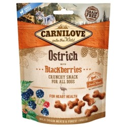 CARNILOVE Fresh Crunchy Struś z jeżynami - przysmak dla psa - 200 g
