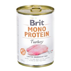 BRIT Mono Protein Turkey - mokra karma z indykiem dla psa - 400 g