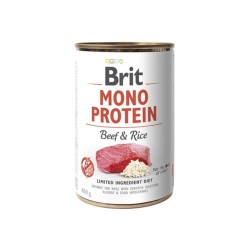 BRIT Mono Protein Beef&Rice - mokra karma z wołowiną i ryżem dla psów dorosłych - 400 g