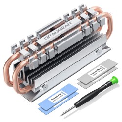GRAUGEAR G-M2HS06 system chłodzenia komputerów M.2 NVMe SSD Radiator Aluminium, Miedziany
