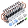 GRAUGEAR G-M2HS06 system chłodzenia komputerów M.2 NVMe SSD Radiator Aluminium, Miedziany