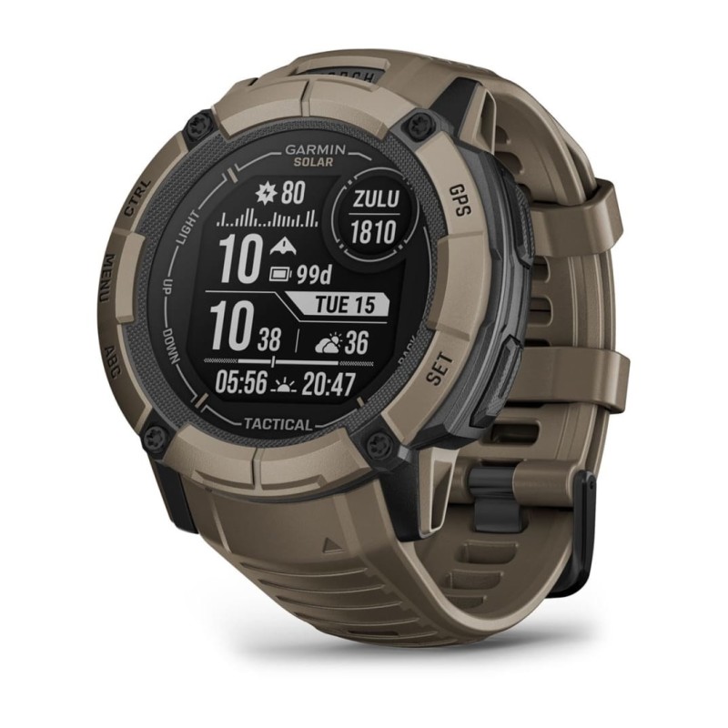 Zegarek sportowy Garmin Instinct 2X Solar Tactical Edition 50mm Zielony Zegarek sportowy Garmin Instinct 2X Solar Tactical Edition 50mm Zielony