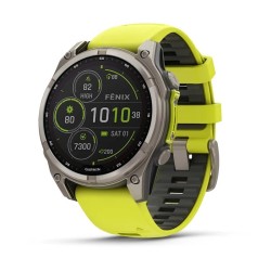 Zegarek Garmin Fenix 8 Solar Sapphire Żółty