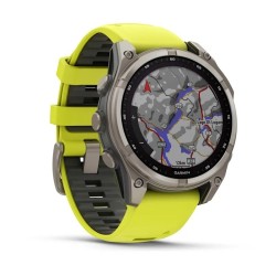 Zegarek Garmin Fenix 8 Solar Sapphire Żółty