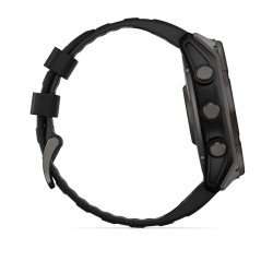 Zegarek Garmin Fenix 8 Solar Sapphire Titanium Carbon Grey DLC Black