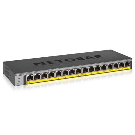 NETGEAR GS116LP Nie zarządzany Gigabit Ethernet (10/100/1000) Obsługa PoE Czarny