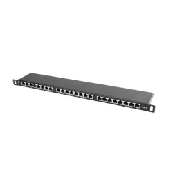 Patch panel Lanberg PPS6-0024-B (0.5U kat. 6)