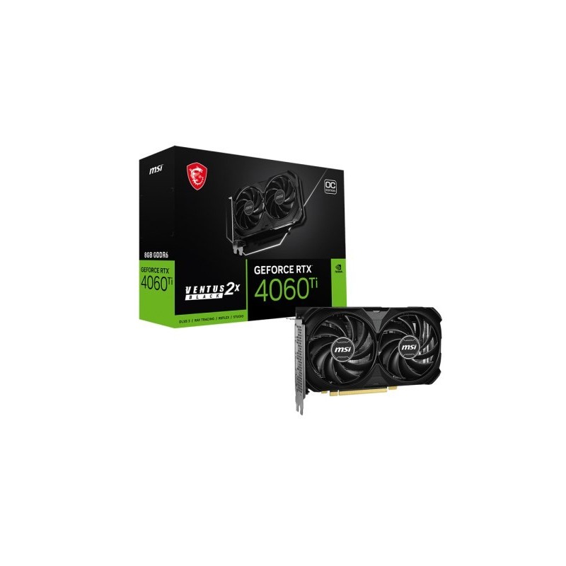 MSI VENTUS 912-V512-001 karta graficzna NVIDIA GeForce RTX 4060 Ti 8 GB GDDR6 MSI VENTUS 912-V512-001 karta graficzna NVIDIA GeForce RTX 4060 Ti 8 GB GDDR6