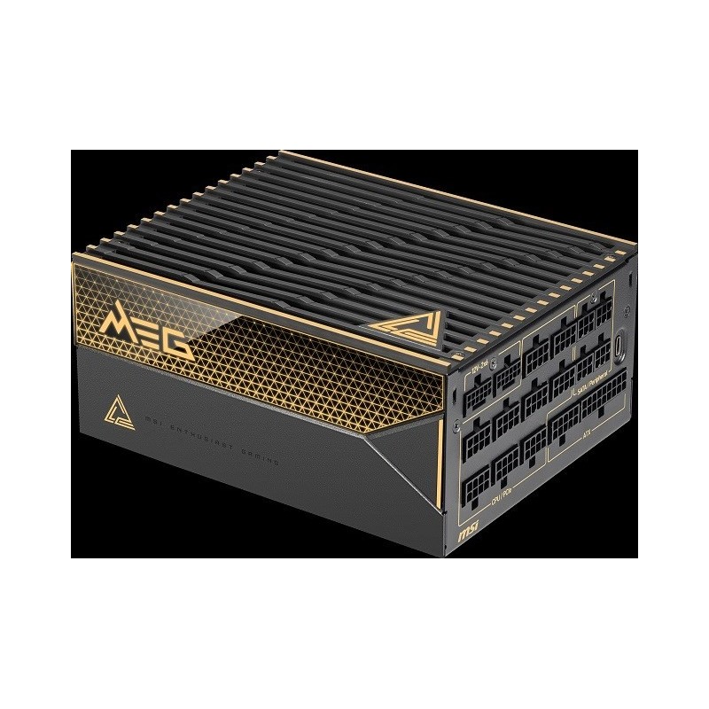 Zasilacz MSI MEG Ai1600T 1600W PCIE5 80+ Titanium ATX 3.1 Zasilacz MSI MEG Ai1600T 1600W PCIE5 80+ Titanium ATX 3.1
