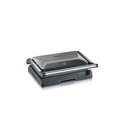 SEVERIN GRILL KONTAKTOWY STAL, SZARY, WANIENKA NA TŁUSZCZ, WĄSKI DESIGN, POWŁOKA NIEPRZYWIERAJĄCA, MOC 800W KG 2394
