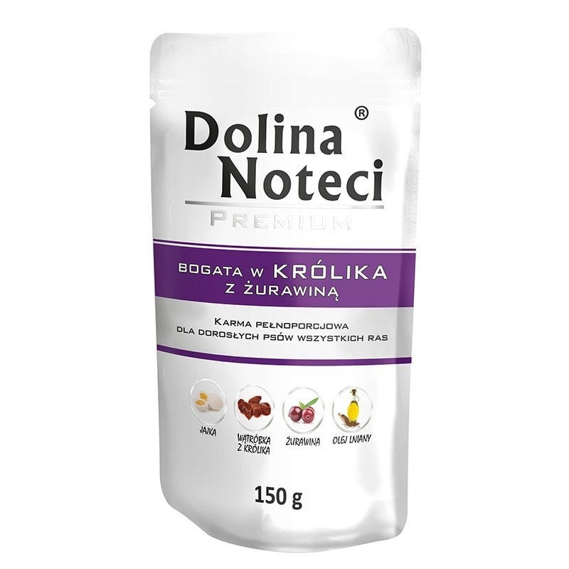 DOLINA NOTECI Premium bogata w królika z żurawiną - mokra karma dla psa - 150g DOLINA NOTECI Premium bogata w królika z żurawiną - mokra karma dla psa - 150g