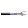 Digitus Kabel instalacyjny zewnętrzny suchy kat.7, S/FTP, AWG 23/1, PE, 100m, czarny, szpula