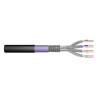 Digitus Kabel instalacyjny zewnętrzny suchy kat.7, S/FTP, AWG 23/1, PE, 100m, czarny, szpula