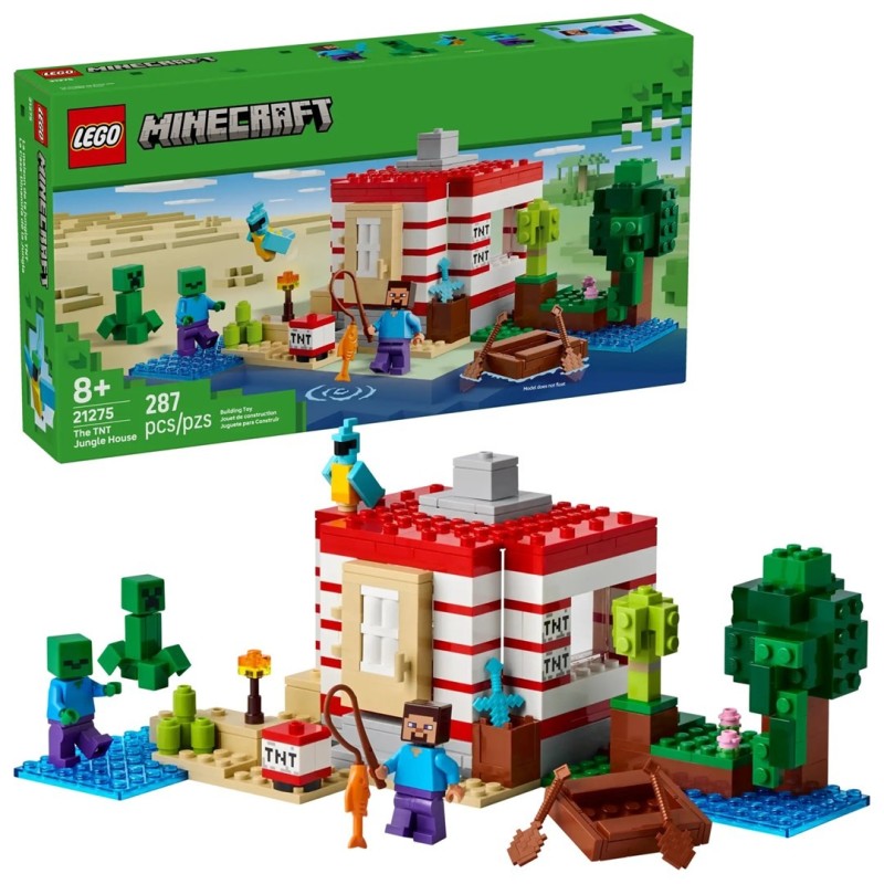 LEGO Minecraft 21275 Dom TNT w dżungli