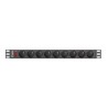 LANBERG LISTWA ZASILAJĄCA RACK 19" (1U, 16A, 9X 230V PL)