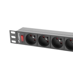LANBERG LISTWA ZASILAJĄCA RACK 19" (1U, 16A, 9X 230V PL)