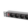 LANBERG LISTWA ZASILAJĄCA RACK 19" (1U, 16A, 9X 230V PL)